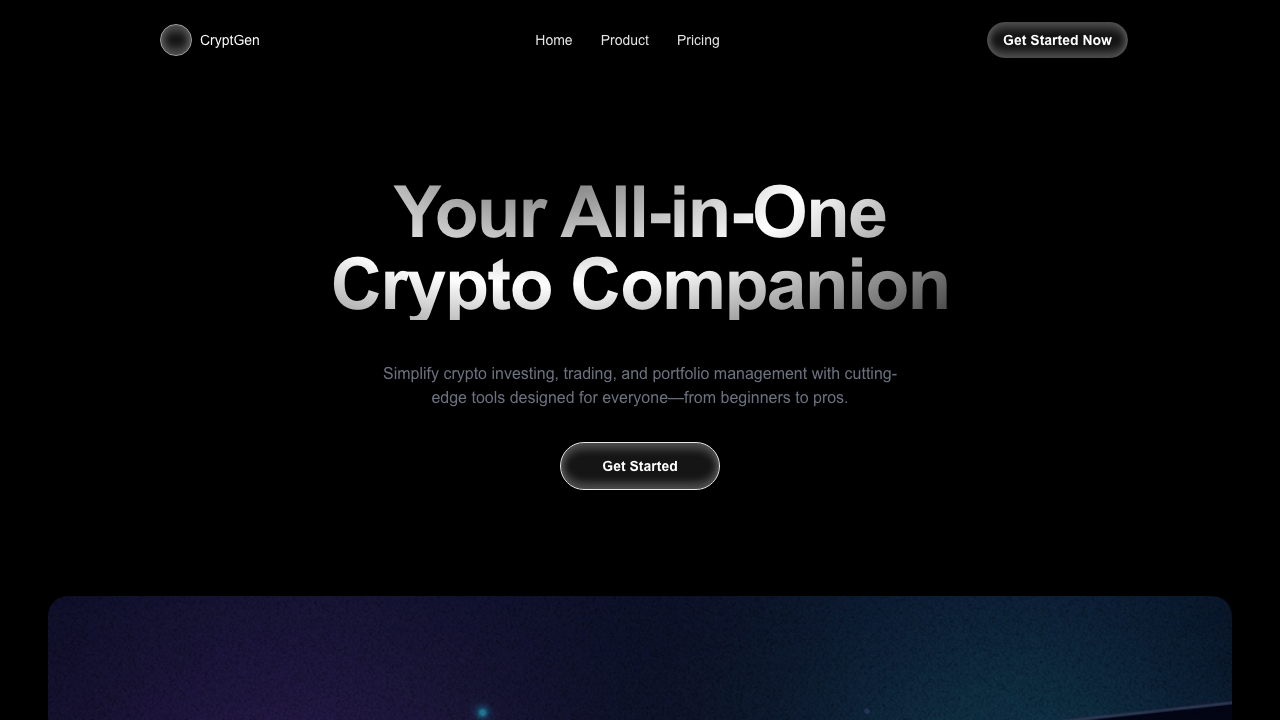 Cryptgen SaaS Landing